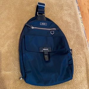 Tumi Voyageur Brive Sling Backpack Nylon  Leather